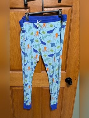 Little Sleepies Light Blue "Marine Life" Ocean Creatures Pajama Pants